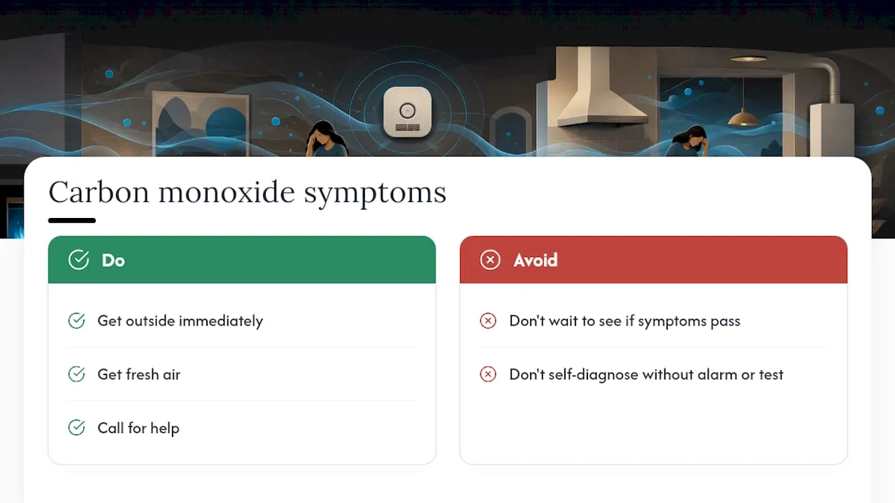 What Are the Symptoms of Carbon Monoxide Poisoning? — overview diagram